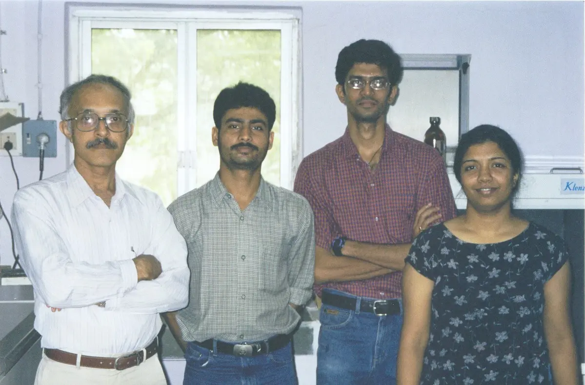 P.J. Bhat with his students