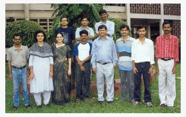 Dulal Panda with his students