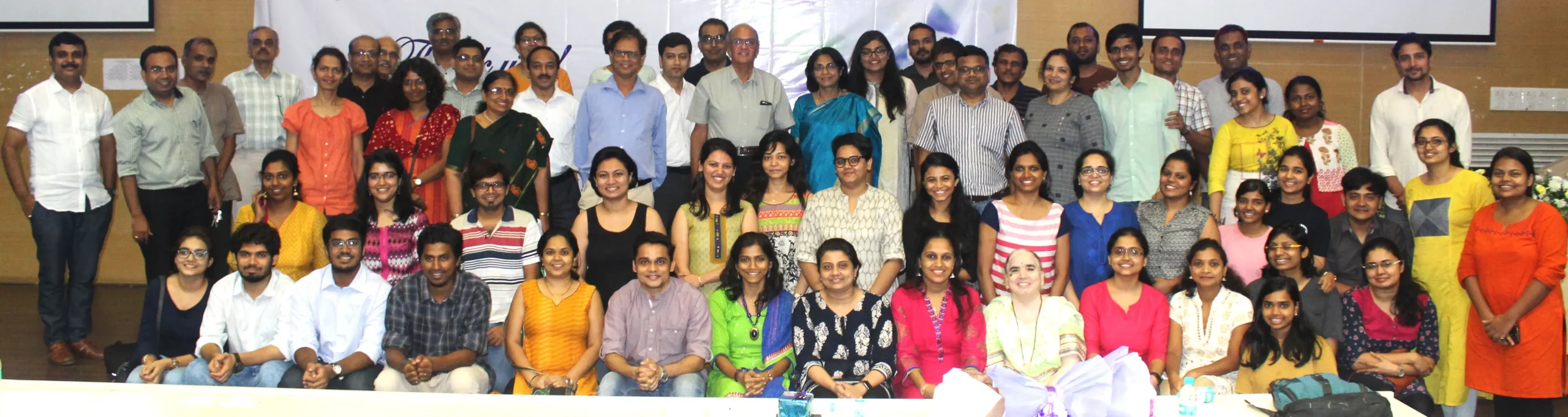 Faculty, staff and students at an event