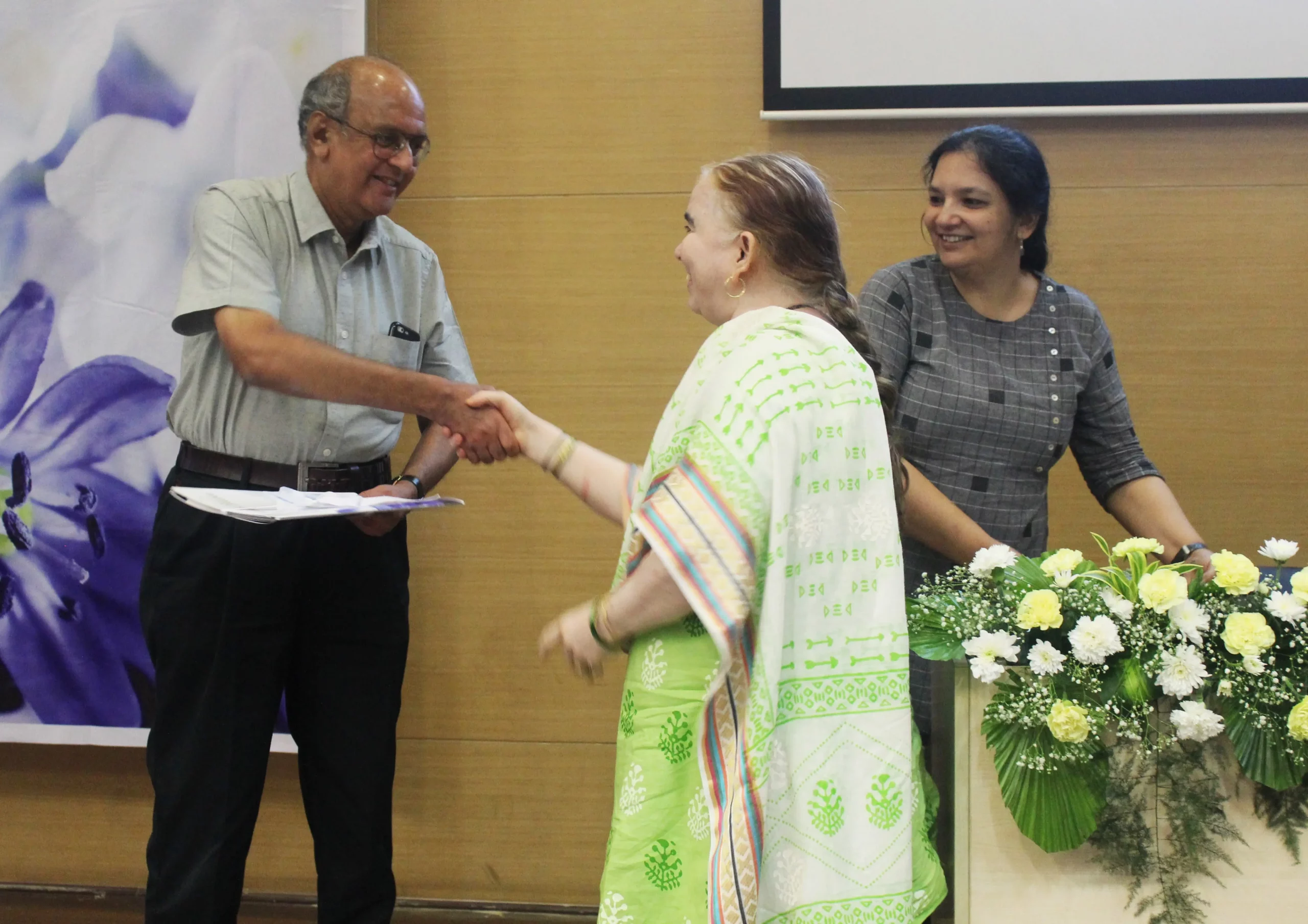 K.K. Rao with Sukhada Kulkarni and Rinti Banerjee