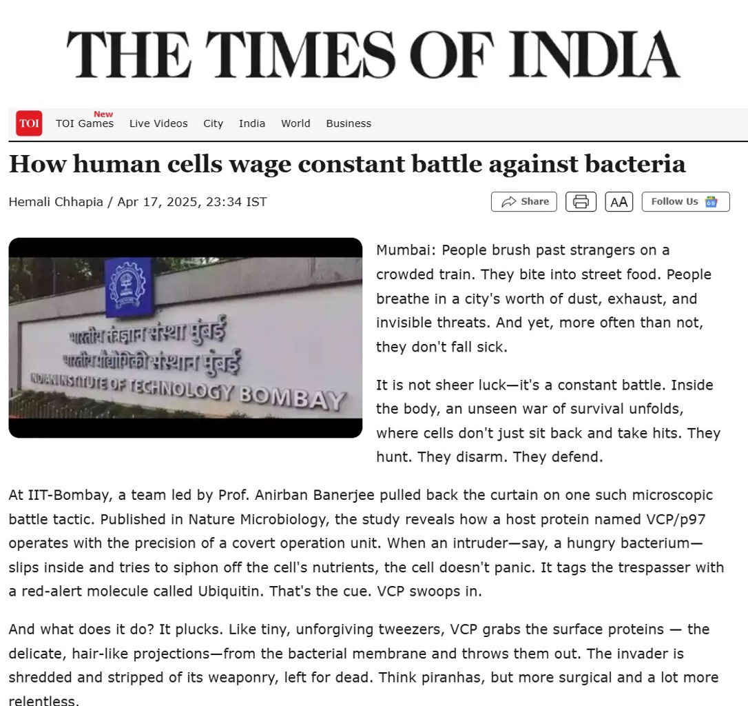https://timesofindia.indiatimes.com/city/mumbai/how-human-cells-wage-constant-battle-against-bacteria/articleshow/120389246.cms