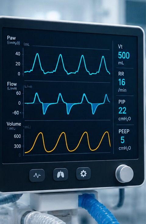 Real-time ventilator dyssynchrony detection