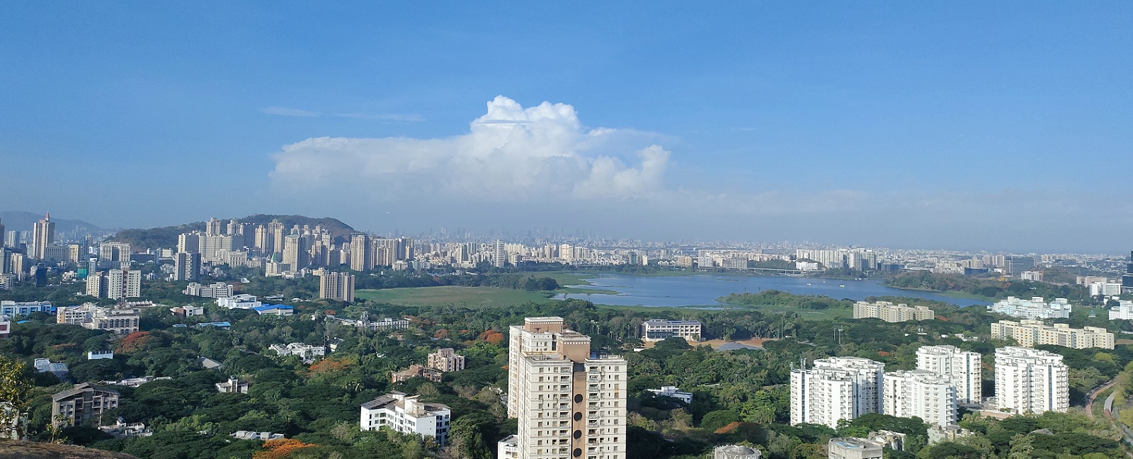 IIT Bombay campus vewed from Sameer hill